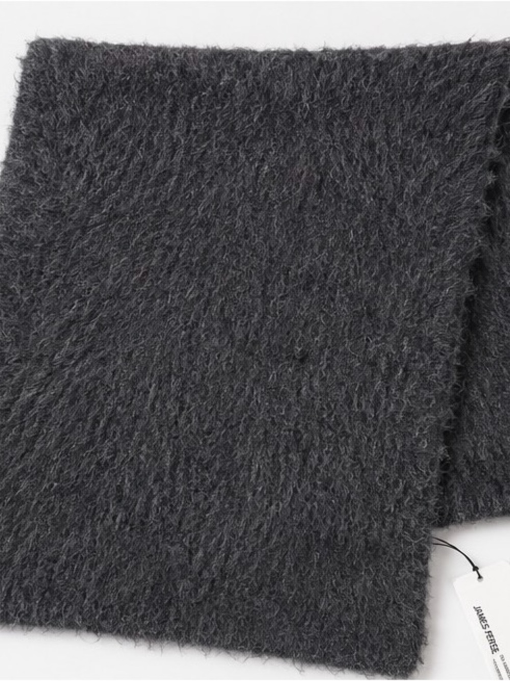 James Perse Charcoal Gray Men's Fuzzy Scarf